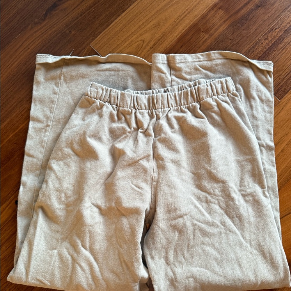 Brandy Melville Tan Straight Leg Sweats